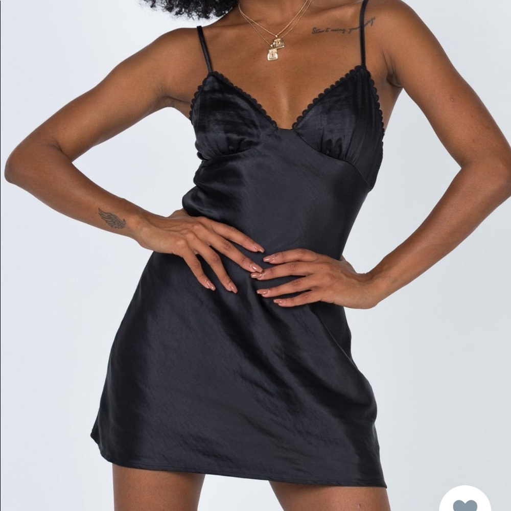 Princess Polly Roman Mini Dress Black